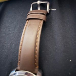 Fossil mens Flynn Chronograph Silver-tone stainless steel watch